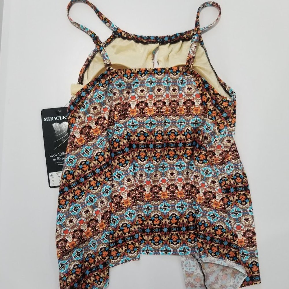 Miraclesuit Nefertiti Keyhole Tankini Top Size 8 - Picture 7 of 10